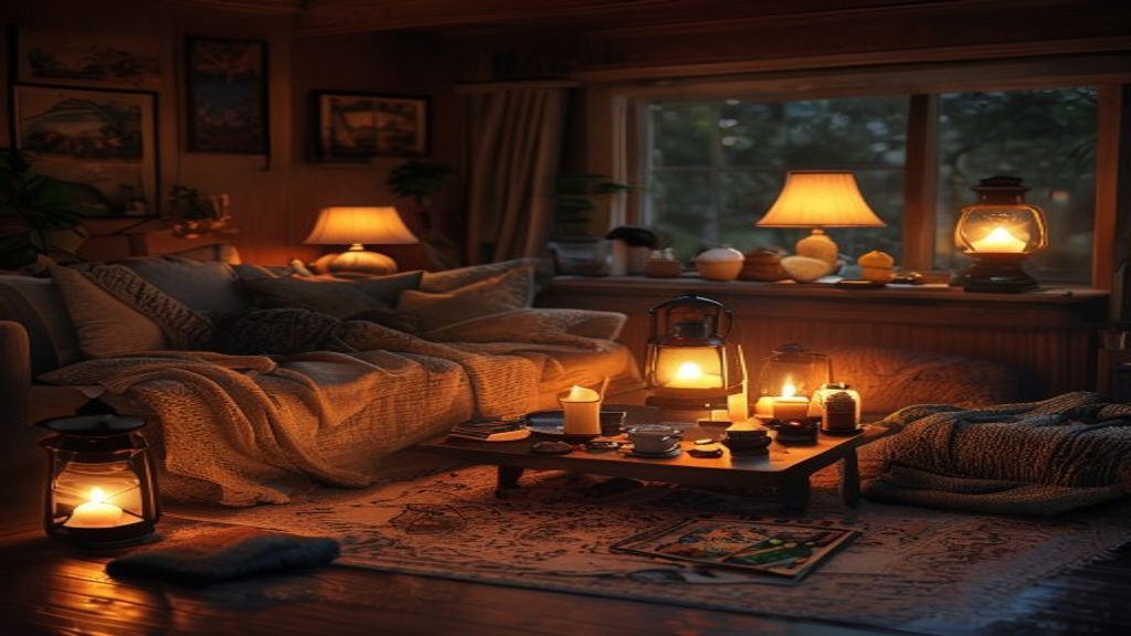 Family prepared for an extended power outage